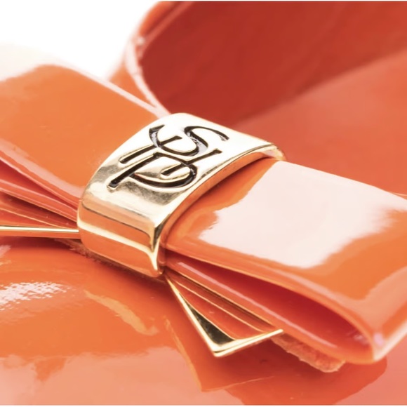 Saint Honoré Paris Souliers Leather Ballerina Flats Orange EU 36.5 - Picture 3 of 9